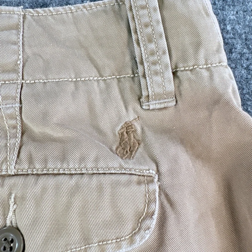 Polo Ralph Lauren Mens Tan Khaki Chino Shorts 33 Cotton Twill Casual Classic